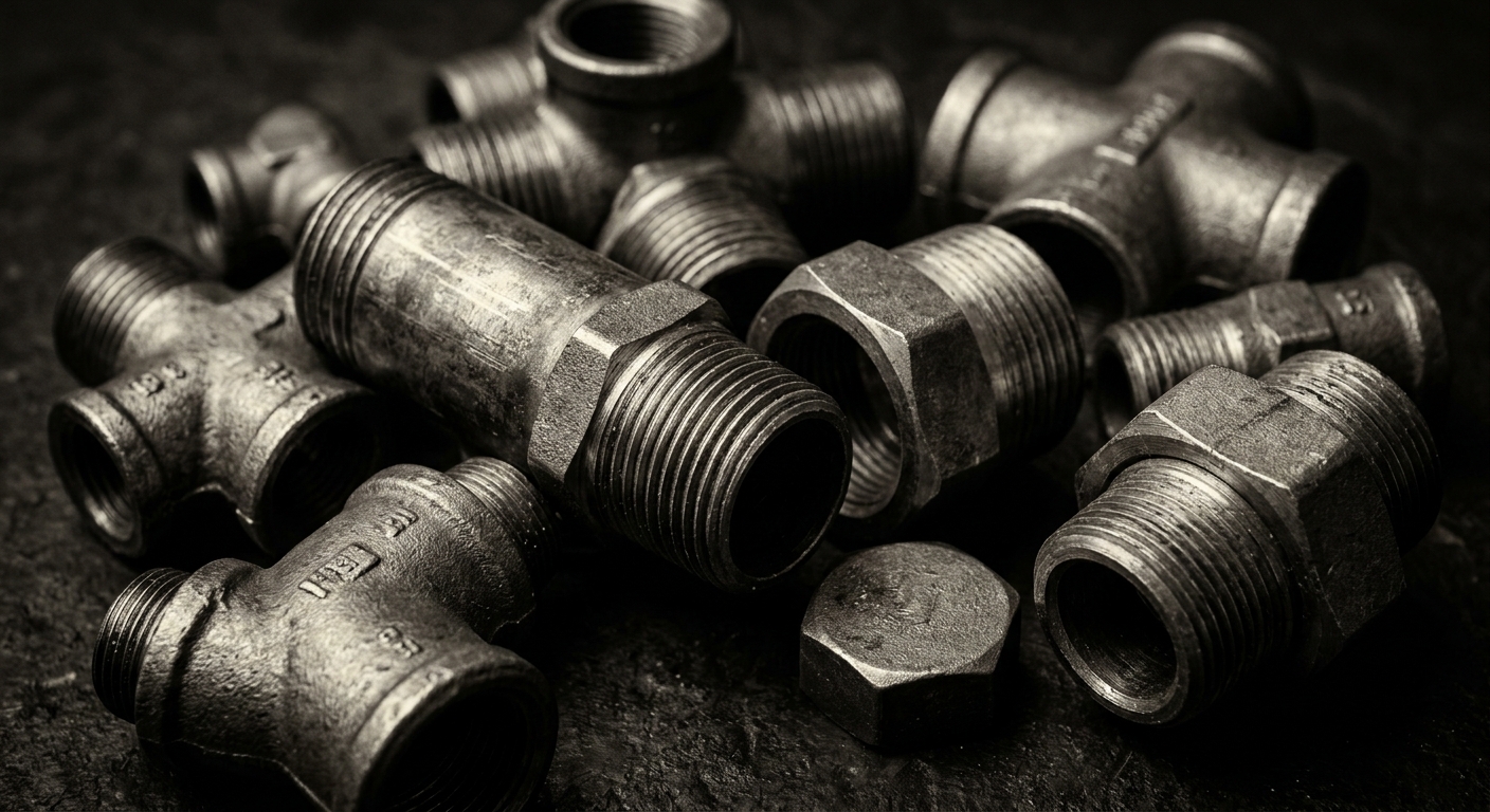 Industrial pipe fittings and components